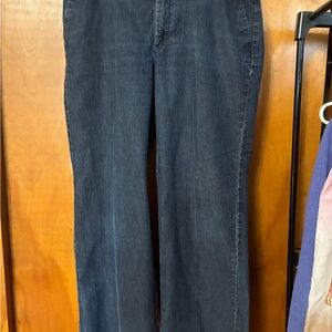 Lee Women’s Dark Blue Straight-Leg Jeans 12 short no gap waistband